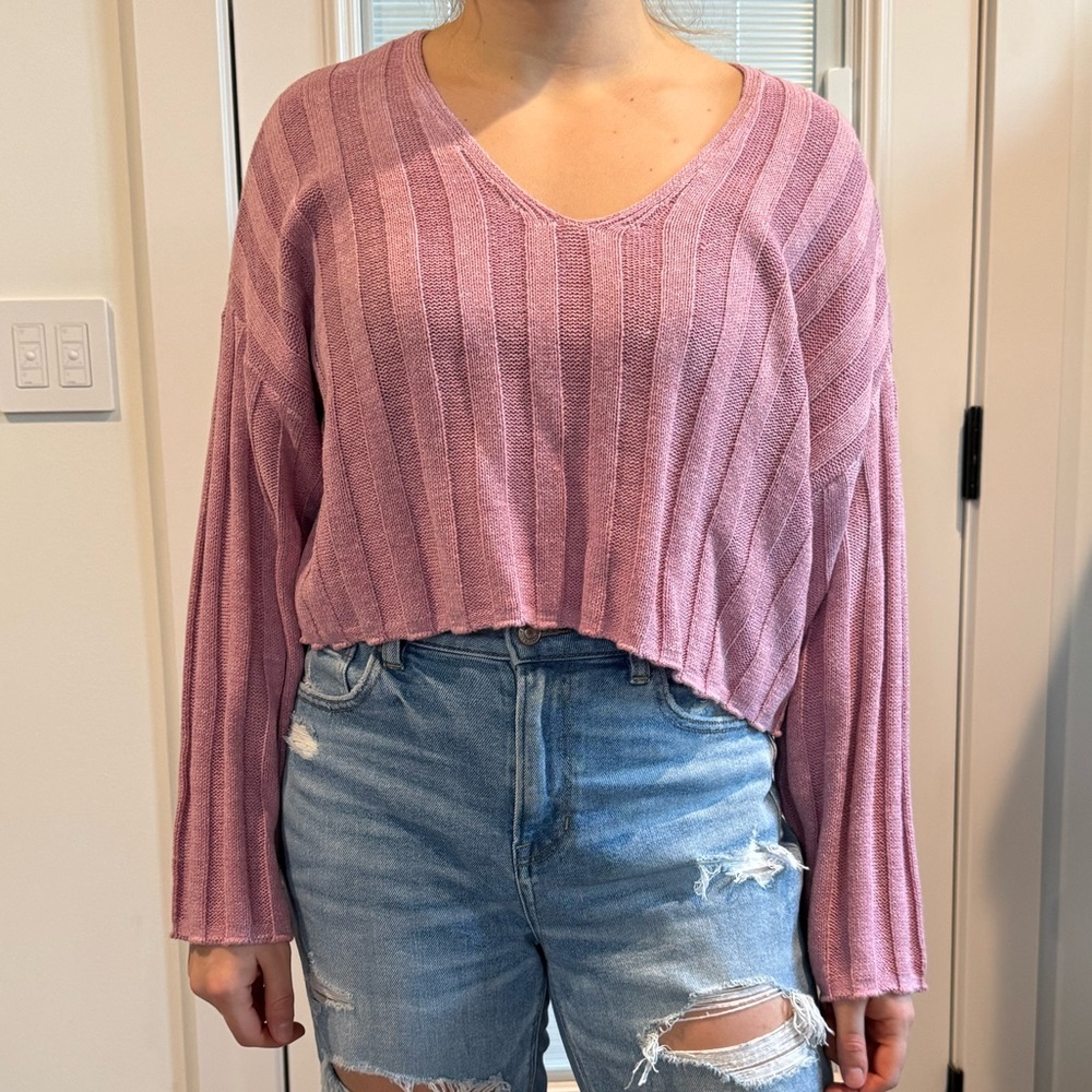 American Eagle Cropped Sweater